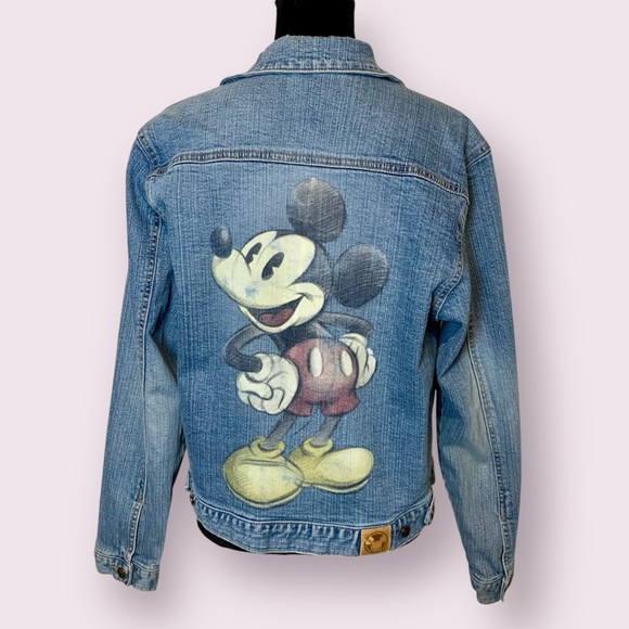 Disney Jackets & Blazers - Vintage 90’s Y2K Disney Store Mickey Mouse Denim Jean Jacket Blue Size Medium